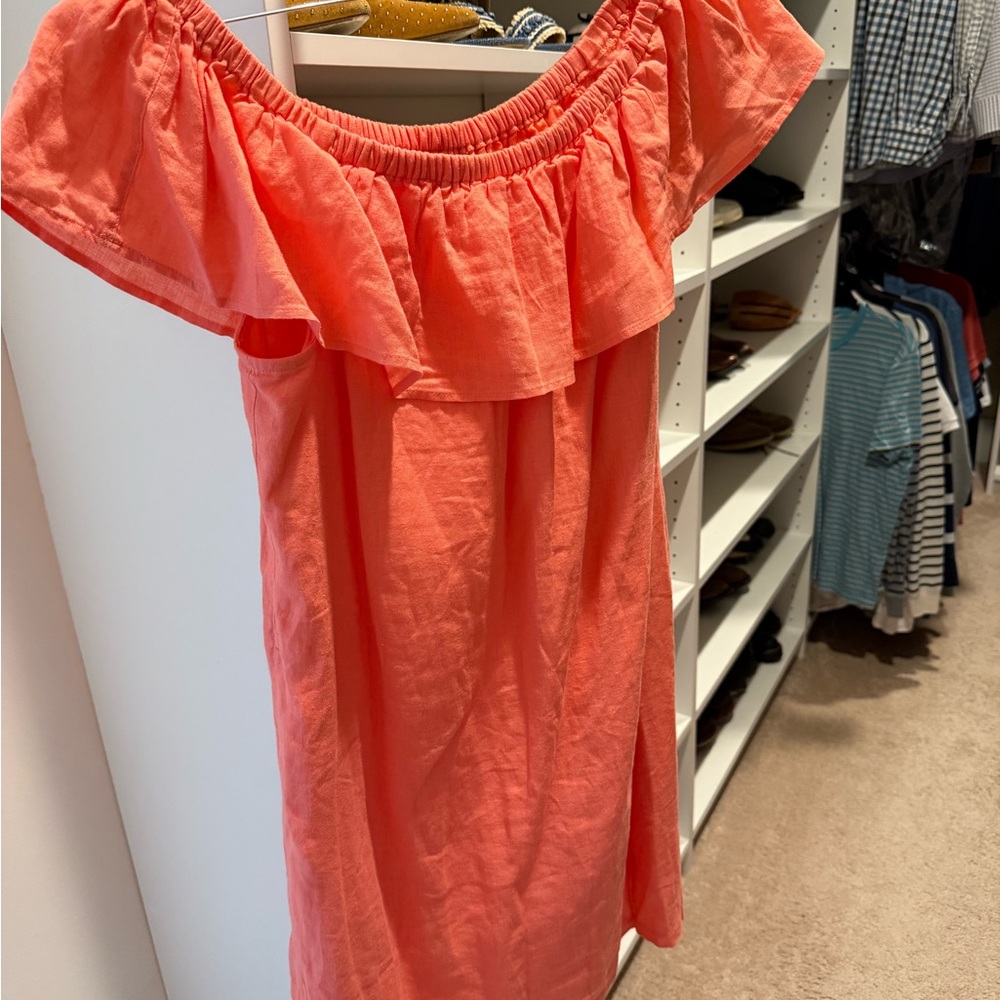 Tommy Bahama Coral Off-Shoulder Dress